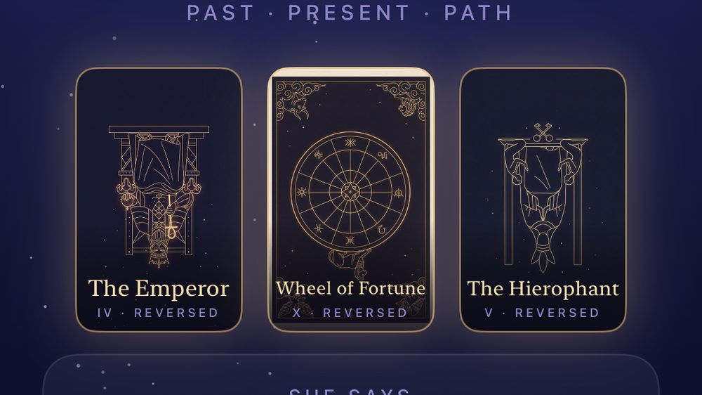 How to read a three card spread